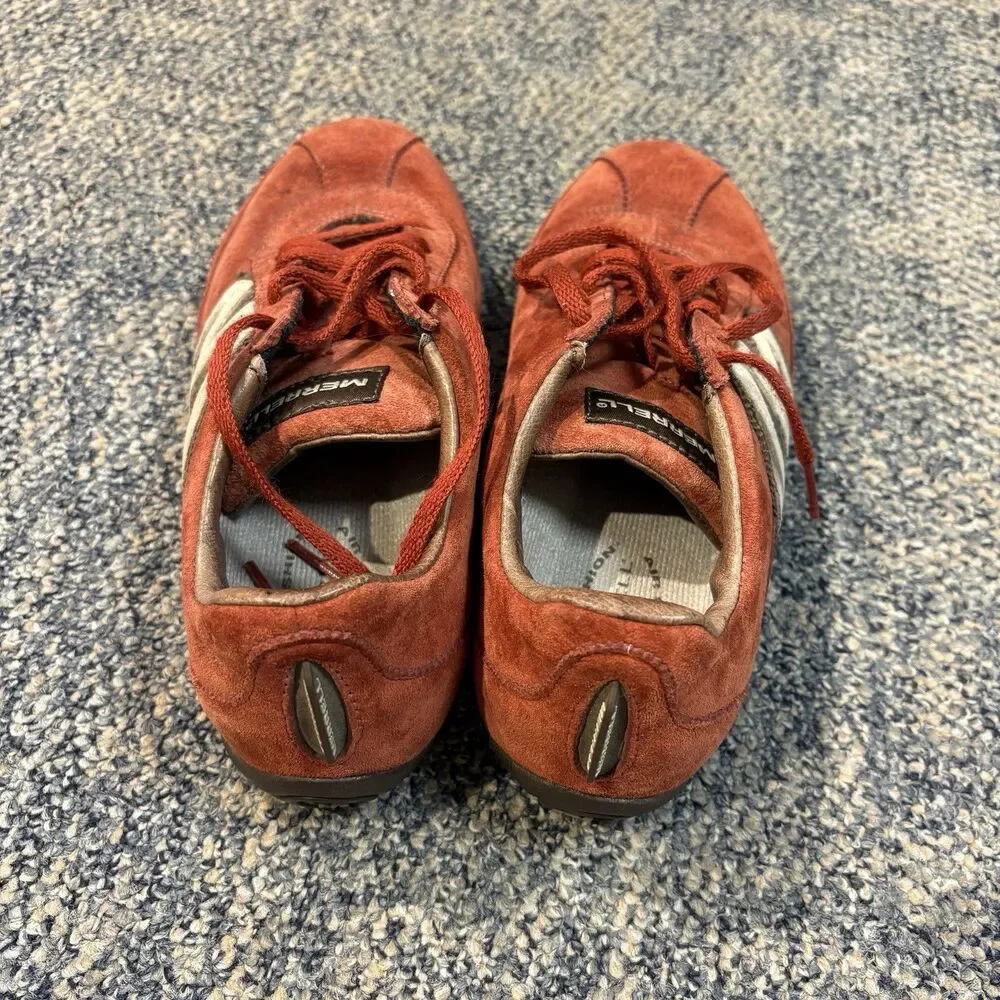 Merrell Sprint Blast Leather Suede Sneakers Everyday Red Women’s Size 7 EU 37.5